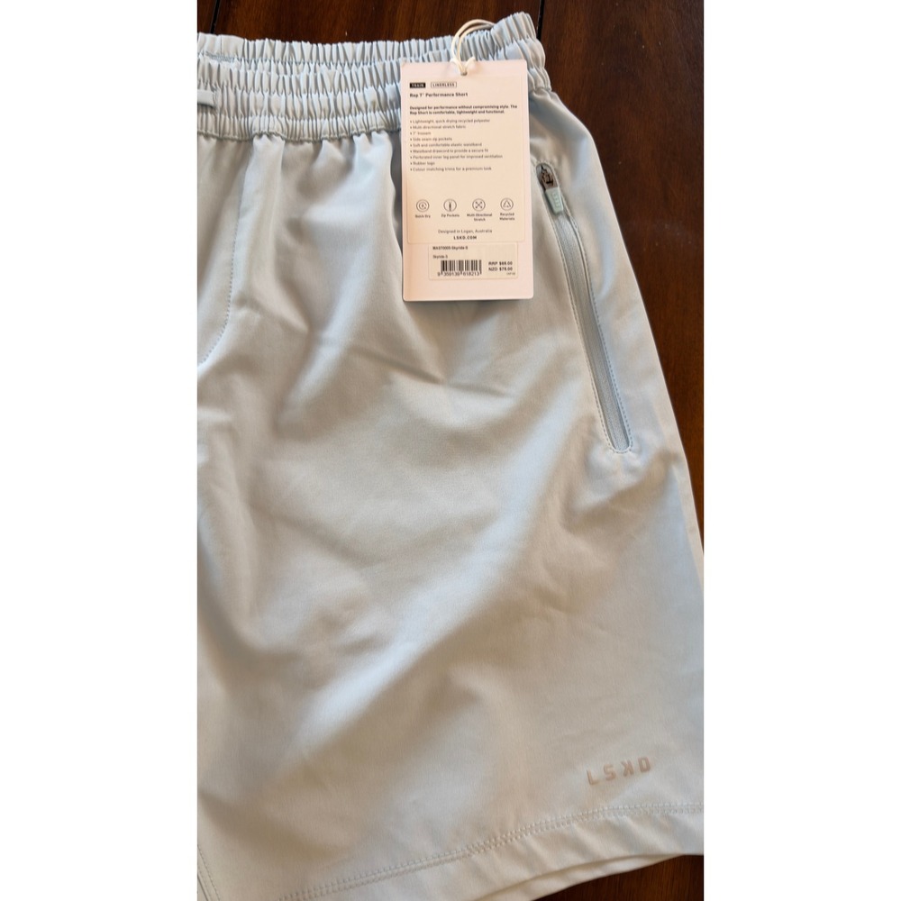 LSKD Men's Rep 5 Performance Shorts Skyride Linerless Men's‎ Small, NWT, NEW - Picture 6 of 9